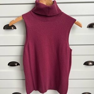 Ann Taylor sleeveless cashmere top